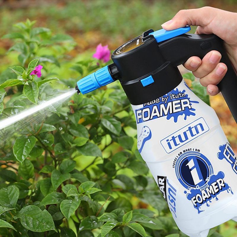 Electric Foam Wireless Charging Special High-pressure Pa Pot Fan Shaped Watering Can Gardening Tool For Car Washing_autovado.com