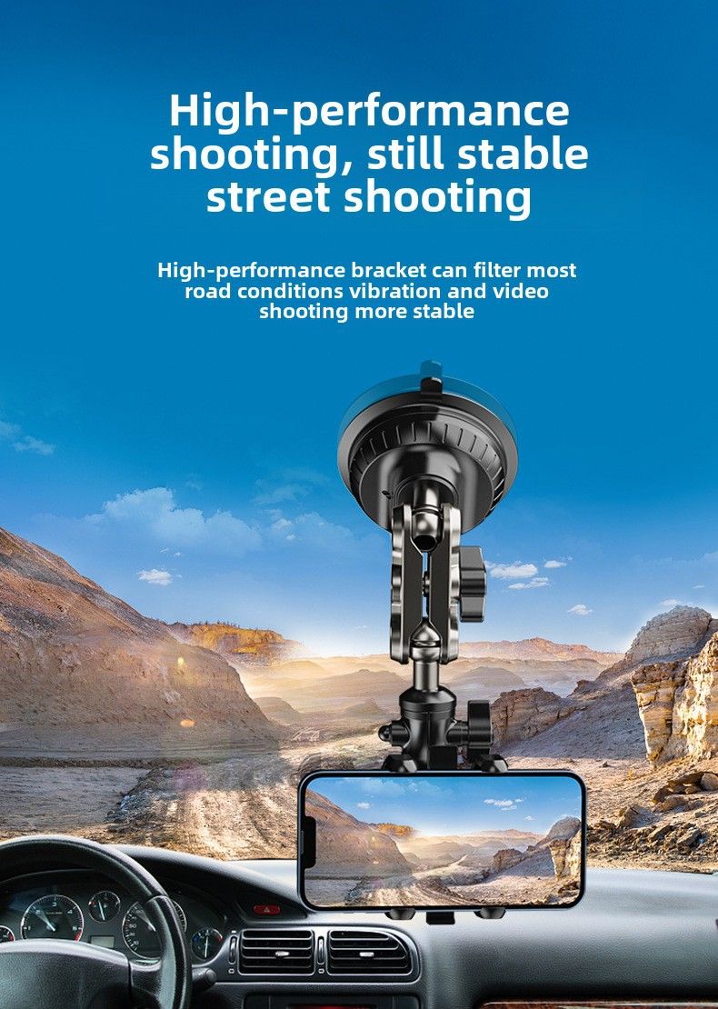 Car Shooting mobile phone bracket multi-direction vertical shooting car live shooting bracket first view sucker bracket_autovado.com