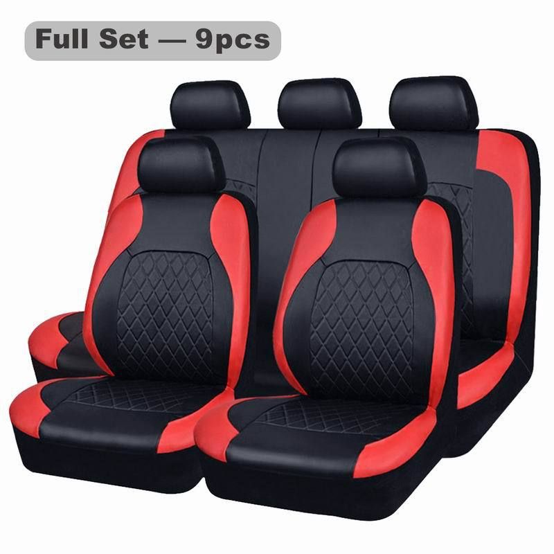 Explosive PU leather car seat 9-piece set four seasons universal_autovado.com