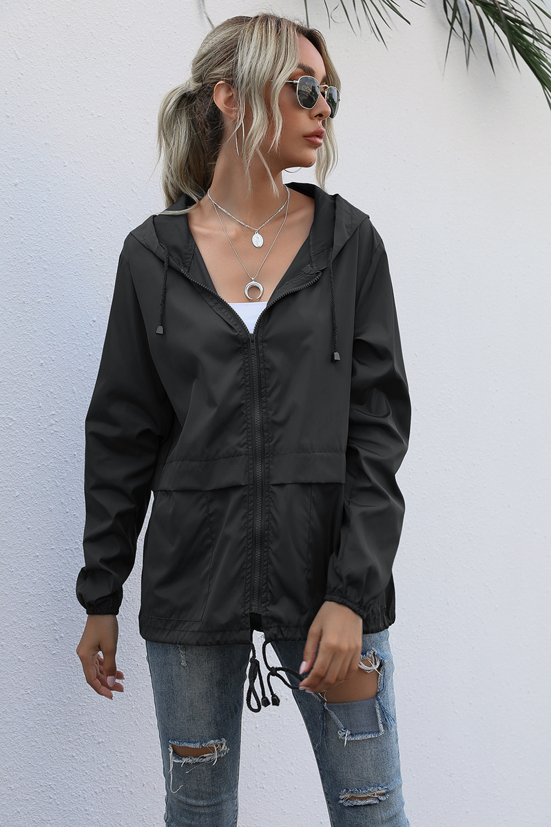Women's Zipper Hoodie Lightweight Outdoor Hiking Raincoat Jacket Jacket Ready in Stock_autovado.com