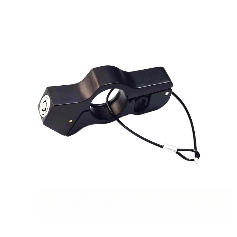 Electric Scooter Brake With Rope Pendant Safety Helmet Handlebar Motorcycle Waterproof Anti-theft Handle Horn Lock_autovado.com