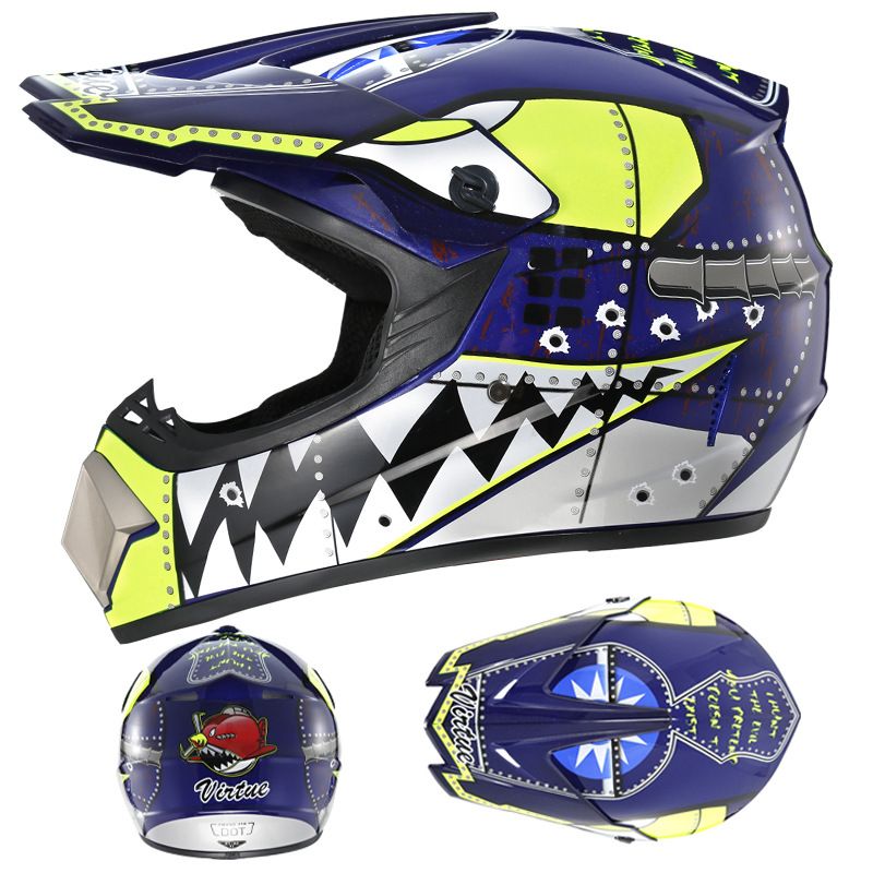 Electric beach Cross country helmet Mountain downhill cool full helmet kids teen kart helmet_autovado.com