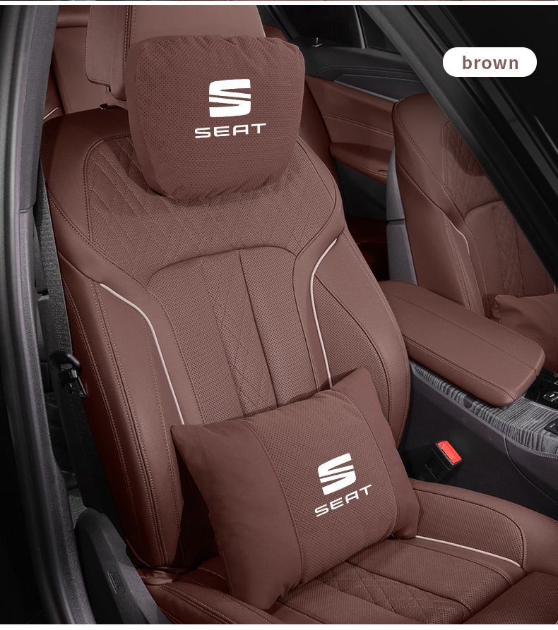 For FR Leon Ibiza Alhambra Arona Arosa Ateca Cordobe Exeo Tarraco Toledo Car Headrest Support Seat Soft Neck Pillow_autovado.com
