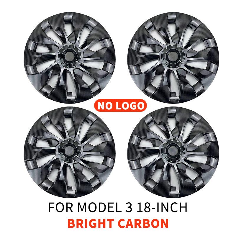 4-piece Set Of Suitable For Tesla Model 3 18inch Replacement Hub Caps 2018-2021_autovado.com