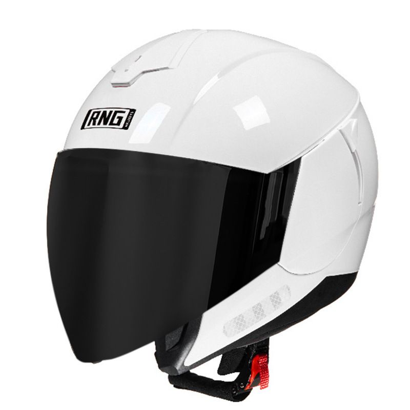 3C Certified Motorcycle Bluetooth Helmet - Lightweight ABS 3/4 Half Helmet For Men & Women, Multi-Color Options With UV-Protective Visors_autovado.com