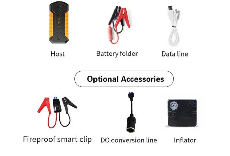 Factory Supply Car Jump Starter 12V Auto Battery Power Bank 88000mAh Mobile Phone Rescue Energy Storage Vehicle Tools_autovado.com