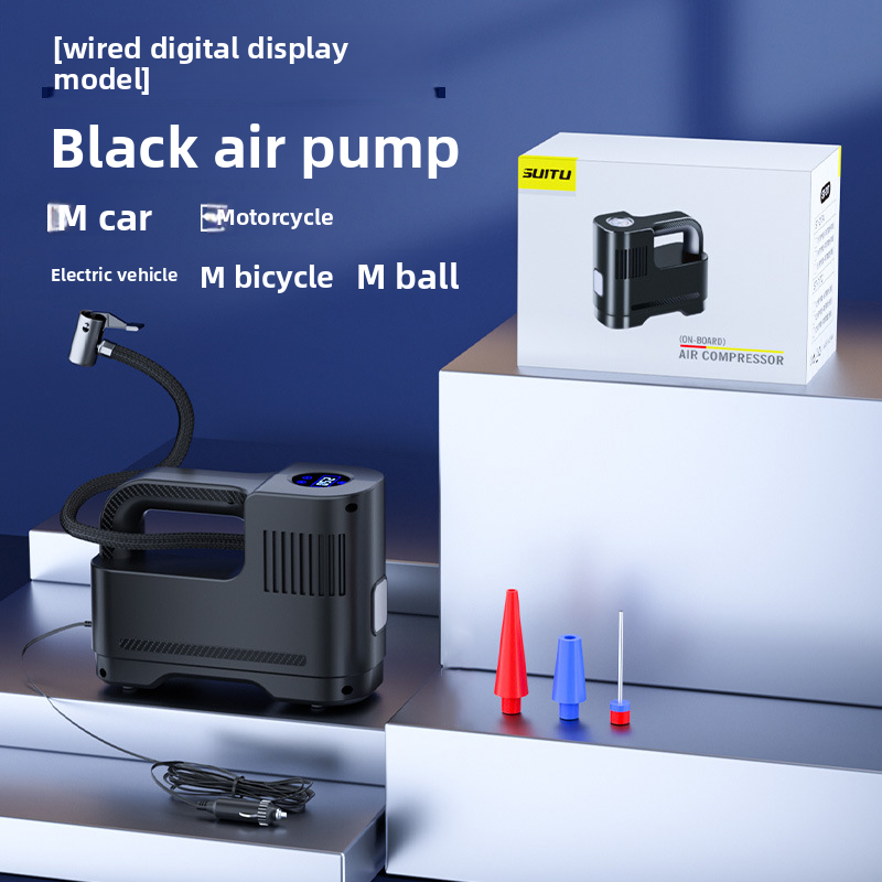 Portable Multifunctional Tire Car Pump Inflator Machine Air Tube_autovado.com