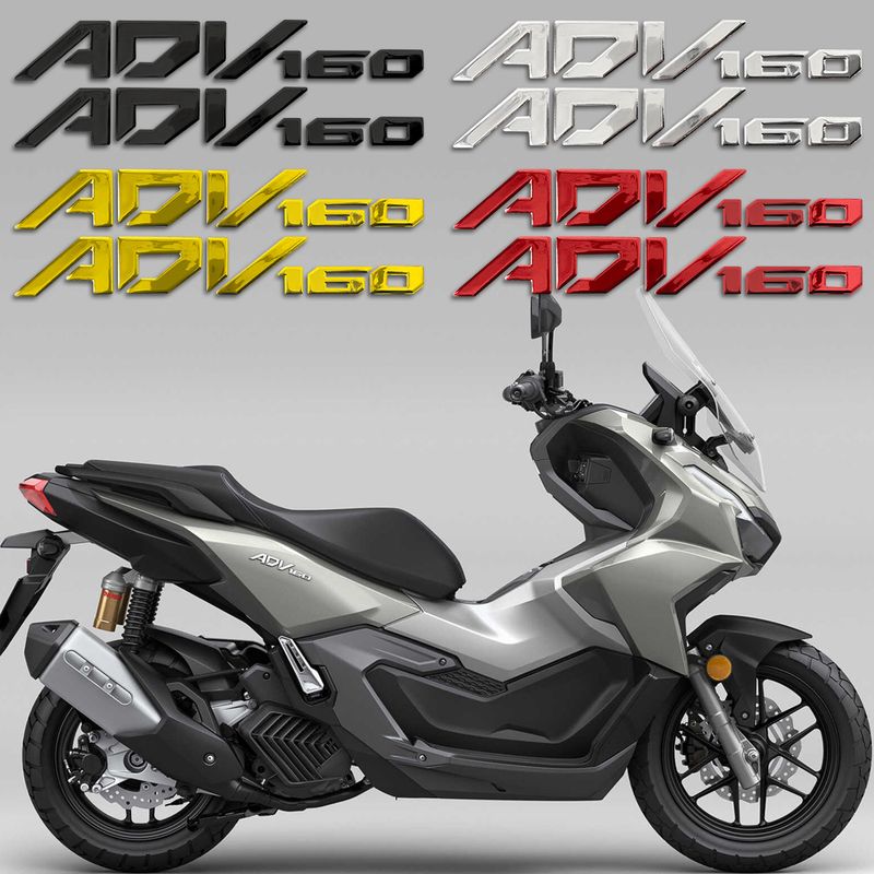 Suitable For Honda ADV 160 Motorcycle 3D Stereoscopic Soft Adhesive Waterproof Modification Body Decorative Sticker_autovado.com