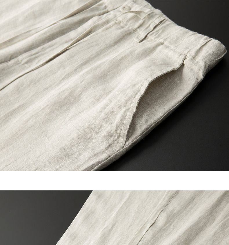 Men's Clothing 2026 New Simple Casual Linen Suit For Men Spring And Summer Thin Style Youth Korean Style Fashion Summer Loose Handsome Two-Piece Suit_autovado.com