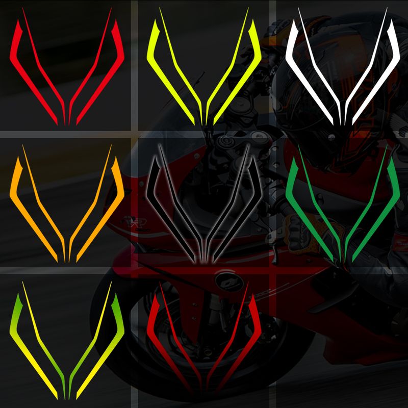 Suitable For New Qianjiang Sai 600 Front Headboard Decal Waterproof Gradient Decoration Motorcycle Modification Sticker_autovado.com