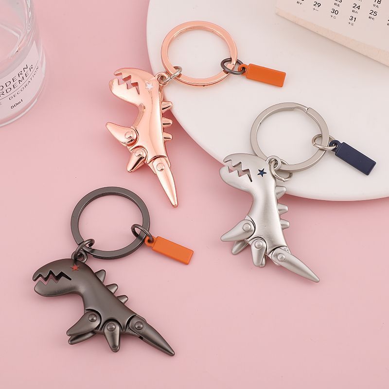 Suede Keychain Internet Celebrity Little Dinosaur Pendant Cute Cartoon Car Key Chain Pendant Creative Gift For Women_autovado.com