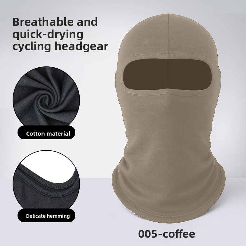 New Cycling Sun Protection Mask Neck Guard Full Cotton Dustproof Breathable Head Cover Sunshade Motorcycle Helmet Liner_autovado.com
