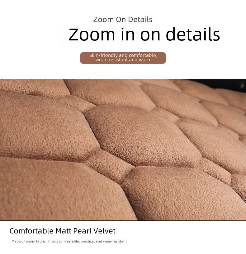 plush front single seat car seat cushion warm breathable bus car seat universal_autovado.com