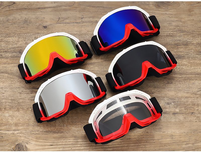Motorcycle Goggles Off-Road Bike Windproof Sunglasses For Mountain Cycling Motocross Helmet Visor With Interchangeable Lenses_autovado.com