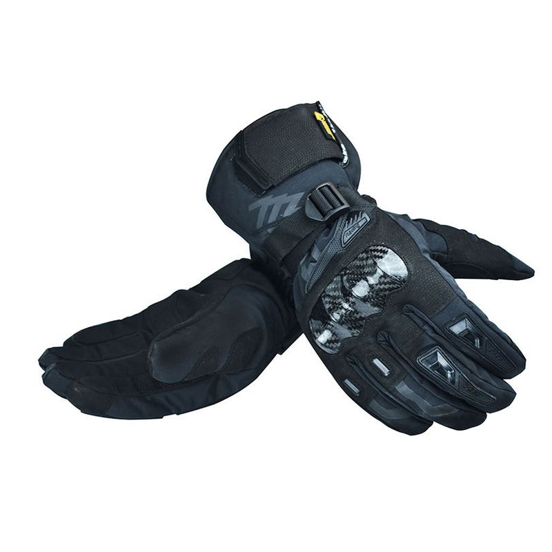 MADBIKE Winter Motorcycle Touchscreen Waterproof Drop-proof Warm Riding Off-road Thickened Long Carbon Fiber Gloves_autovado.com