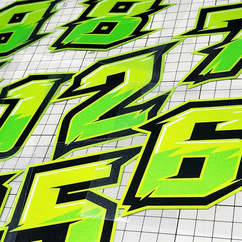 Kasi Personalized Creative Number For Race Tracks, Car Body, Helmets, Cars, Electric Motorcycles, Reflective Stickers_autovado.com