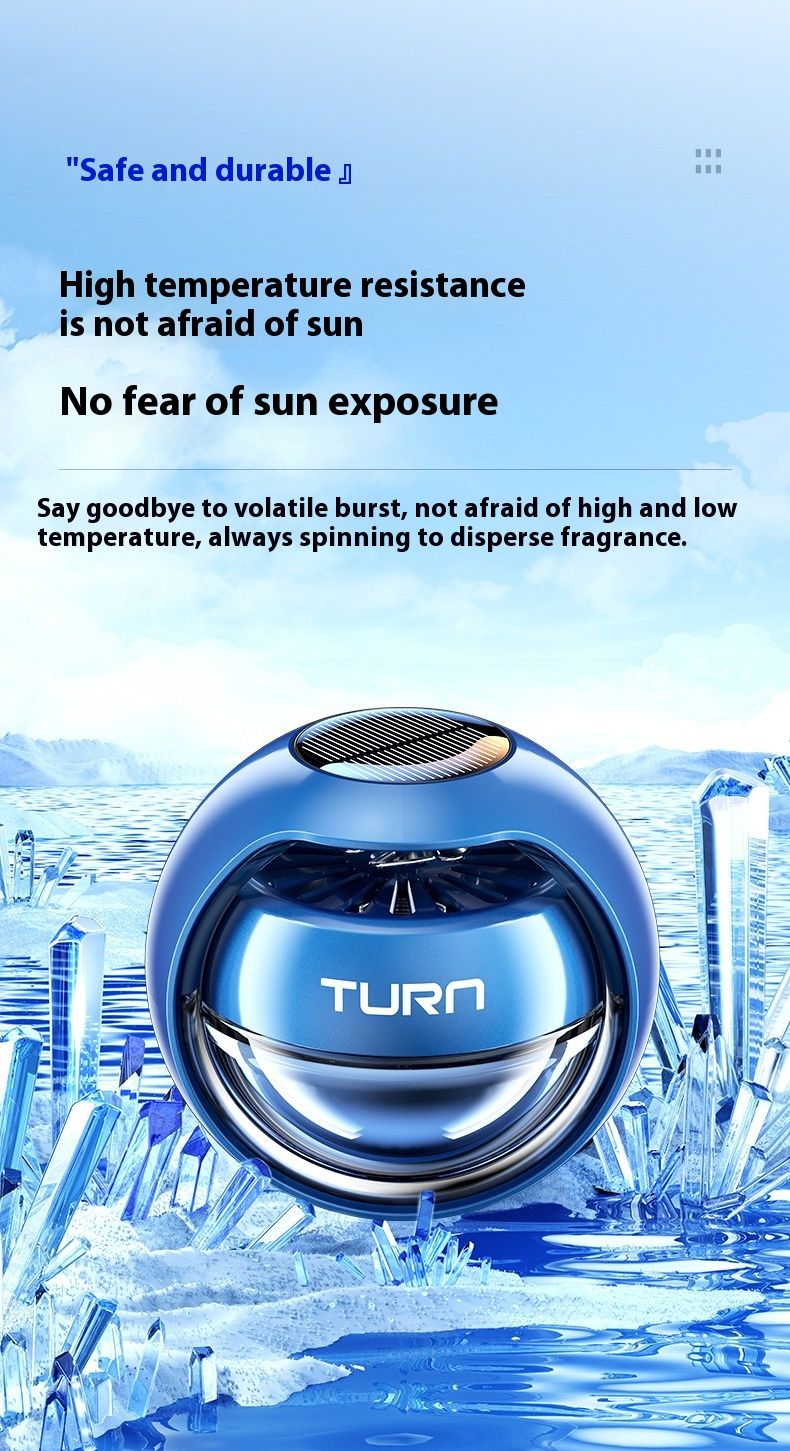 2024 New Smart Solar Car Perfume Aromatherapy Accessories Car Fragrance Interior Decoration Fragrant Fan Car Essential Oil_autovado.com