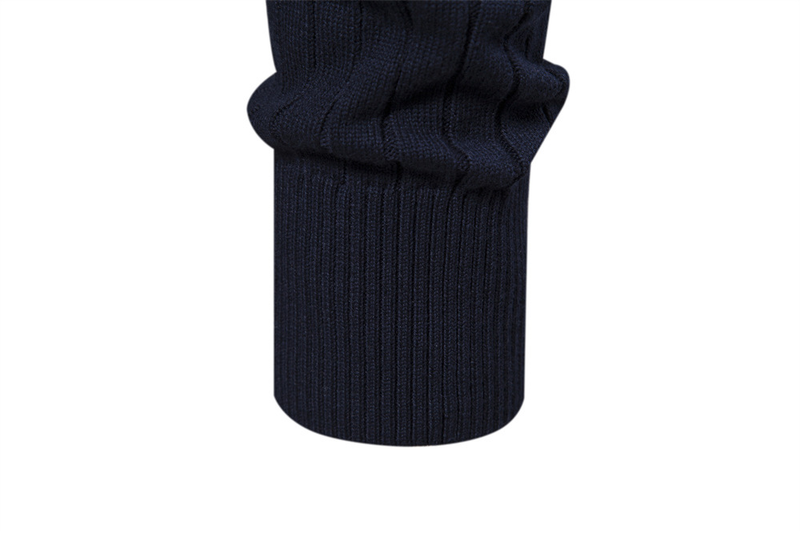 Man's clothing Stand collar men's sweater half zip solid color sweater quality men's wear_autovado.com