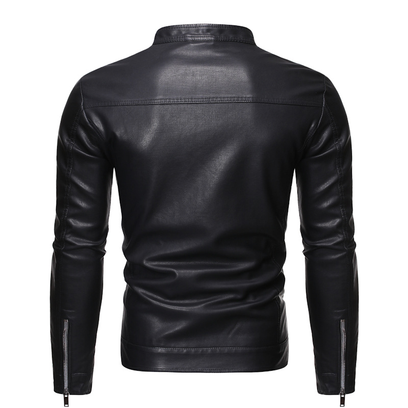 Men's leather jacket Men's autumn/winter motorcycle casual coat men's_autovado.com