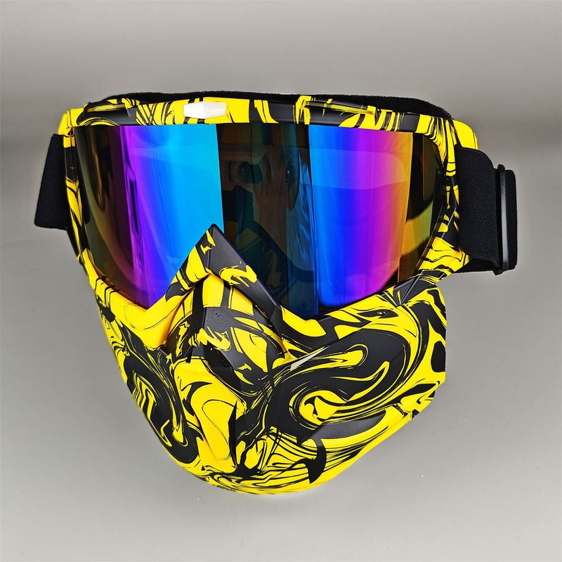 Detachable Motorcycle Snow Goggles With UV400 Protection – Windproof, Anti-Dust, Unisex Riding Mask – Multiple Lens Colors Available_autovado.com
