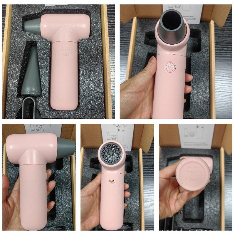 Powerful Mini High-speed Hair Dryer, Outdoor Handheld Dust Blower, Wireless Turbofan, Car Vacuum Cleaner_autovado.com
