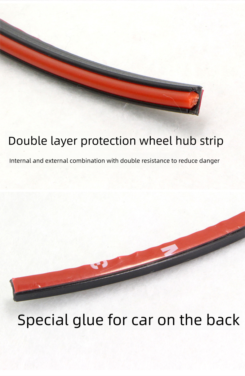 Car Decorative Double Layer Wheel Rim Protection Ring Universal Modification Tire Anti-Collision Strip_autovado.com