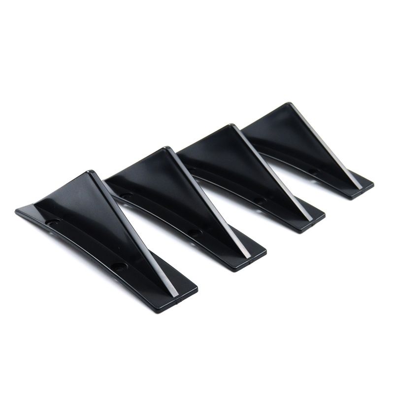 Universal Car Triangle Carbon Fiber Pattern Chassis Lip Small Surround Rear Spoiler Decorative Piece_autovado.com