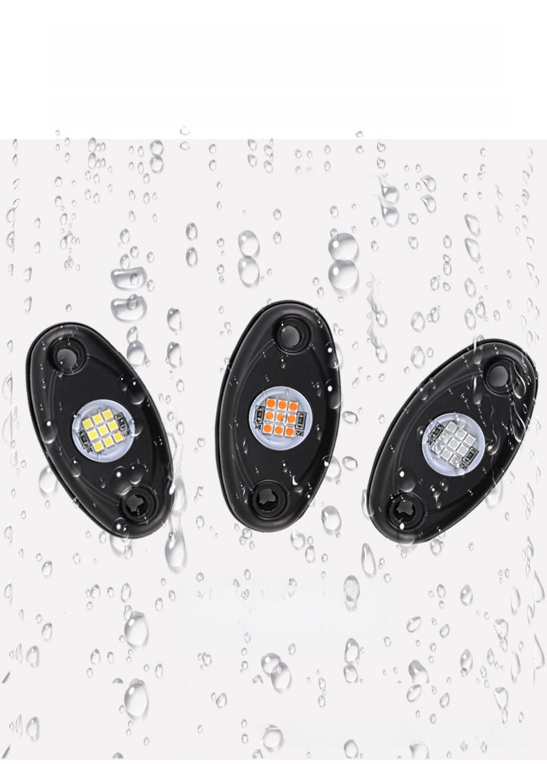 Car chassis light aluminum alloy off-road tank light LED9 light multi-color chassis modification light_autovado.com