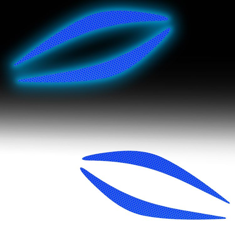 Car Decoration, Engine Hood, Headlight Eyebrow Car Creative Modification, Personalized Reflective Sticker, Waterproof_autovado.com