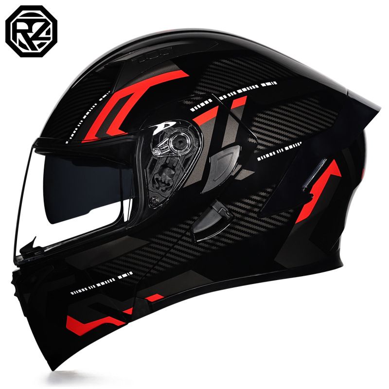 Orz Motorcycle Open Face Full Helmet, Tail Wing Knight, Bluetooth Motorcycle, Men's And Women's Winter Personalized_autovado.com
