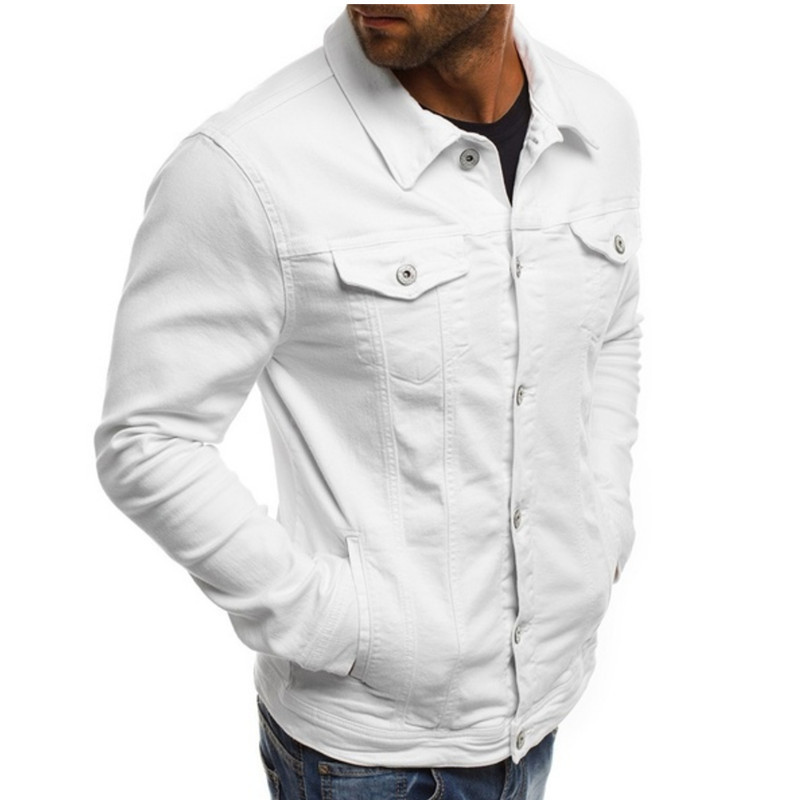 Men's Casual Solid Color Jacket Cardigan Button Cargo Jacket_autovado.com