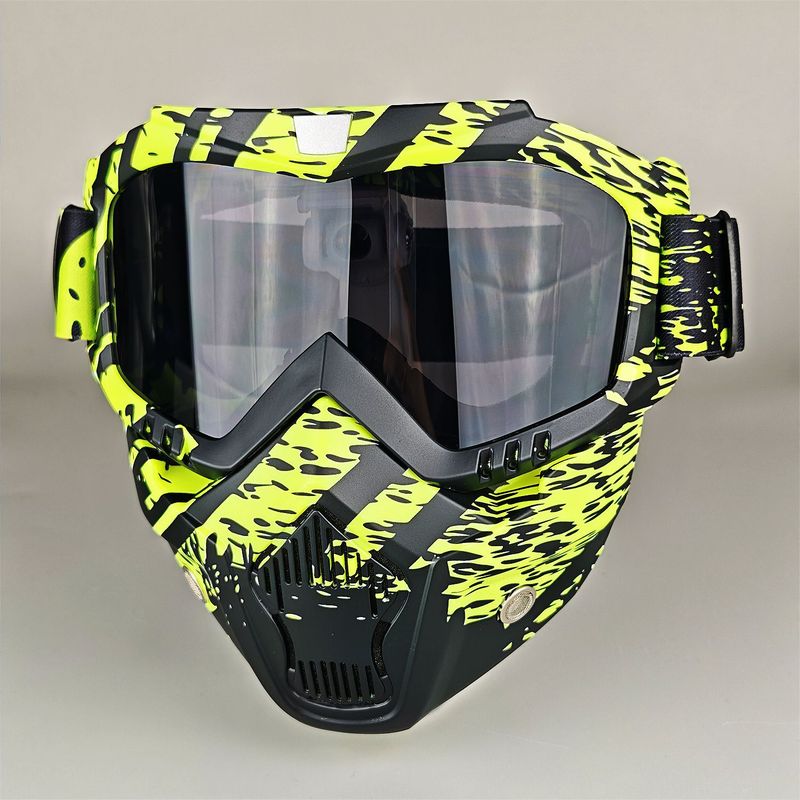Detachable Motorcycle Snow Goggles With UV400 Protection – Windproof, Anti-Dust, Unisex Riding Mask – Multiple Lens Colors Available_autovado.com
