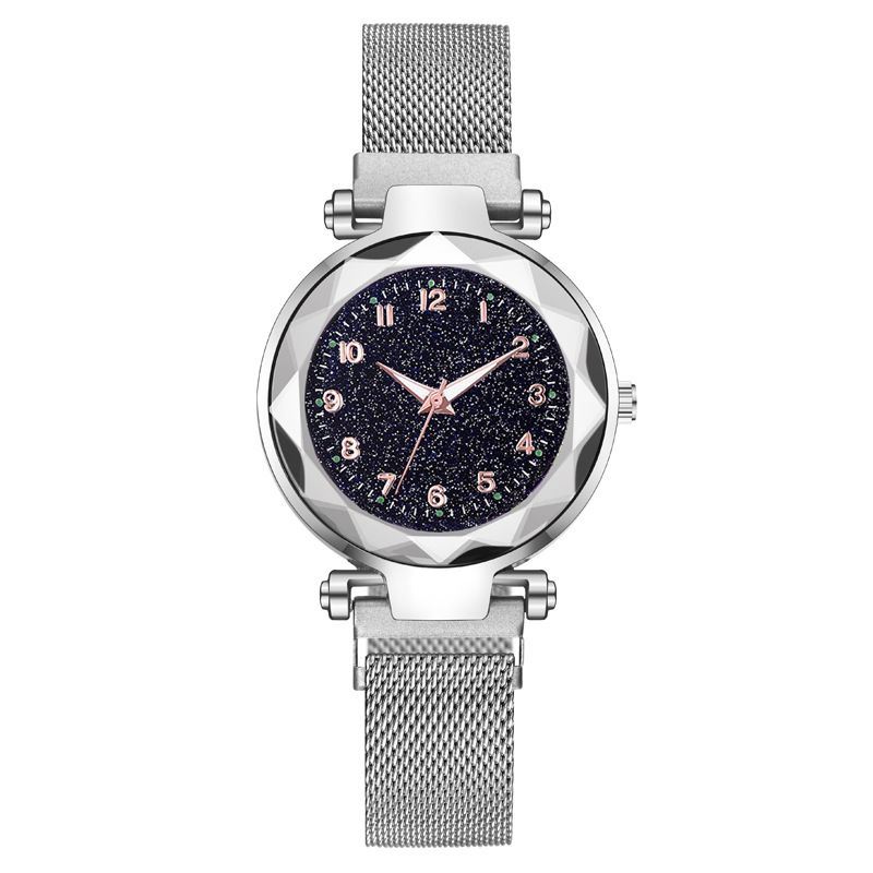 fashion magnet digital Starry Sky women's watch women's red lazy watch_autovado.com