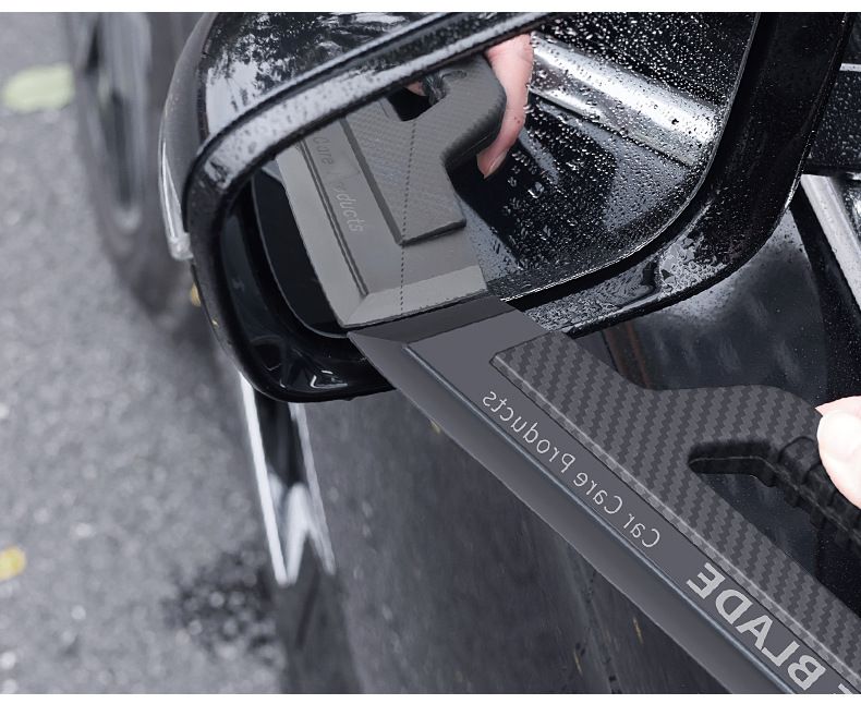 Wash Shop Water Scraping Special Carbon Fiber Pattern Silicone Wiper Film Tool Does Not Damage Car Paint_autovado.com