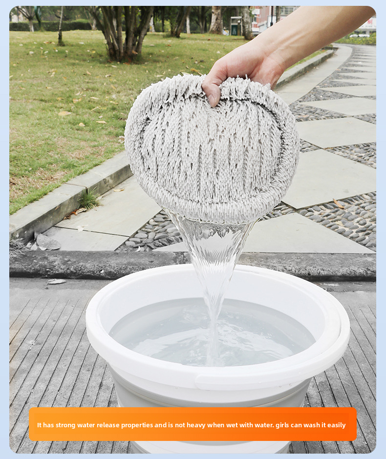 Wash Mop With Large Handle, Curved Rod, Labor-saving, Extendable, Detachable, Car Brush, Automotive Cleaning Tool_autovado.com