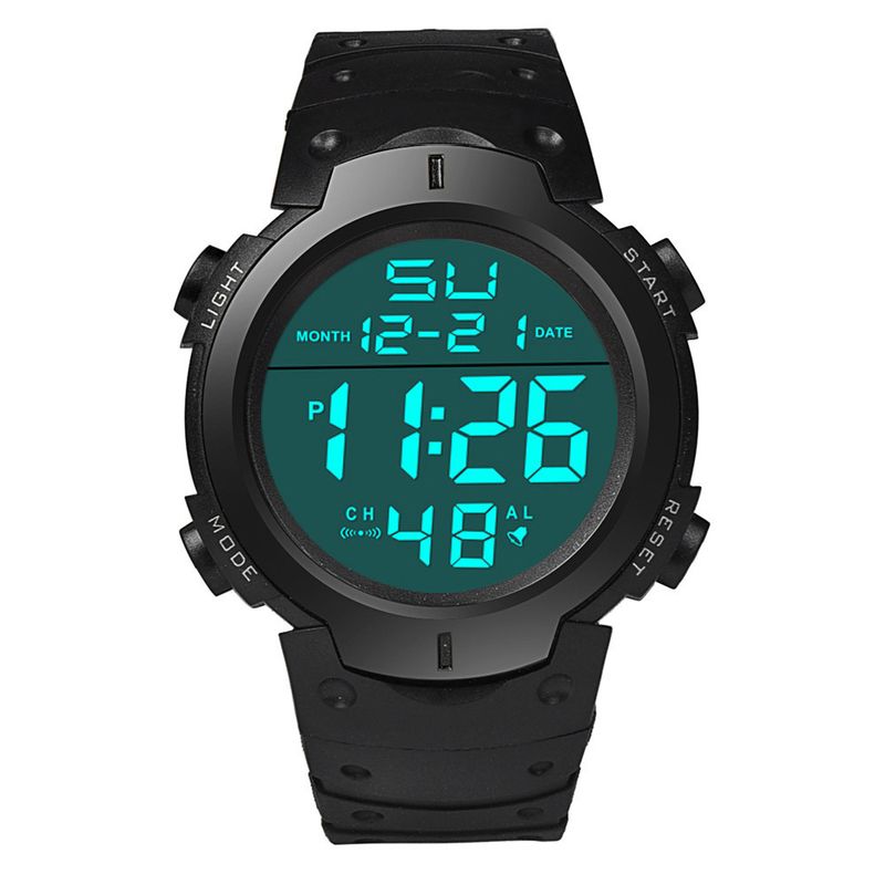 Factory wholesale male and female student fashion large screen electronic watch Middle School student girlfriends couple sports electronic watch_autovado.com