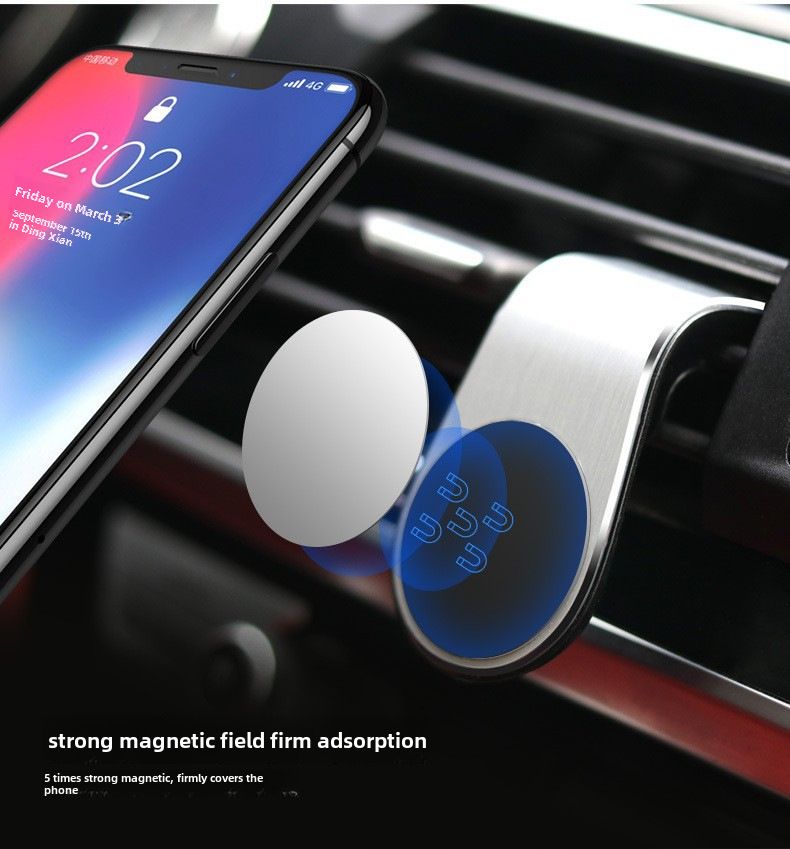 Cross-border hot selling magnet car phone holder car car air outlet L bracket holder factory wholesale_autovado.com