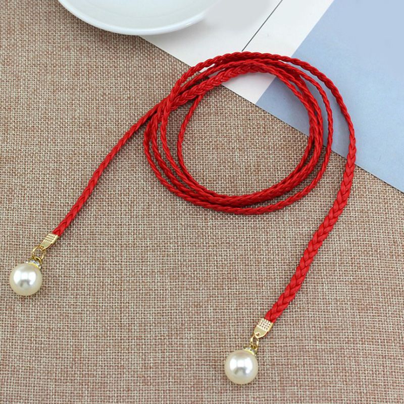 HOT New Female Chain Thin Belt Simple Decoration Tie With Dress Long Waist Rope Knotted Vintage Dresses String Waistband_autovado.com