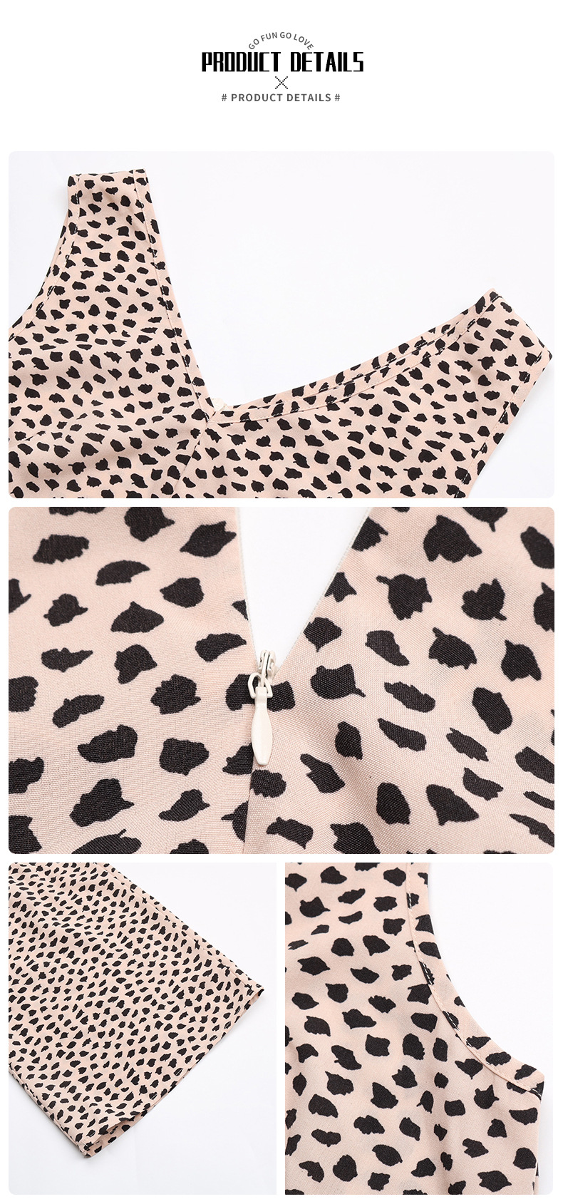 Printed fashion pants with straight tube leopard print jumpsuit_autovado.com