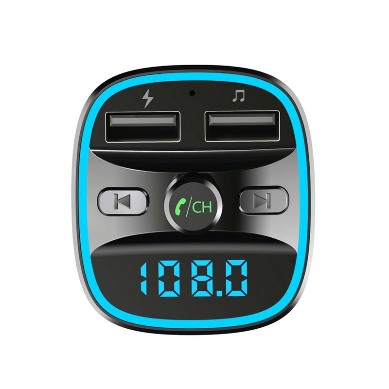 Yuanmheng T25 Dual USB Ports Smart Car Bluetooth-compatible 5.0 MP3 Music Player Hands-free Call_autovado.com