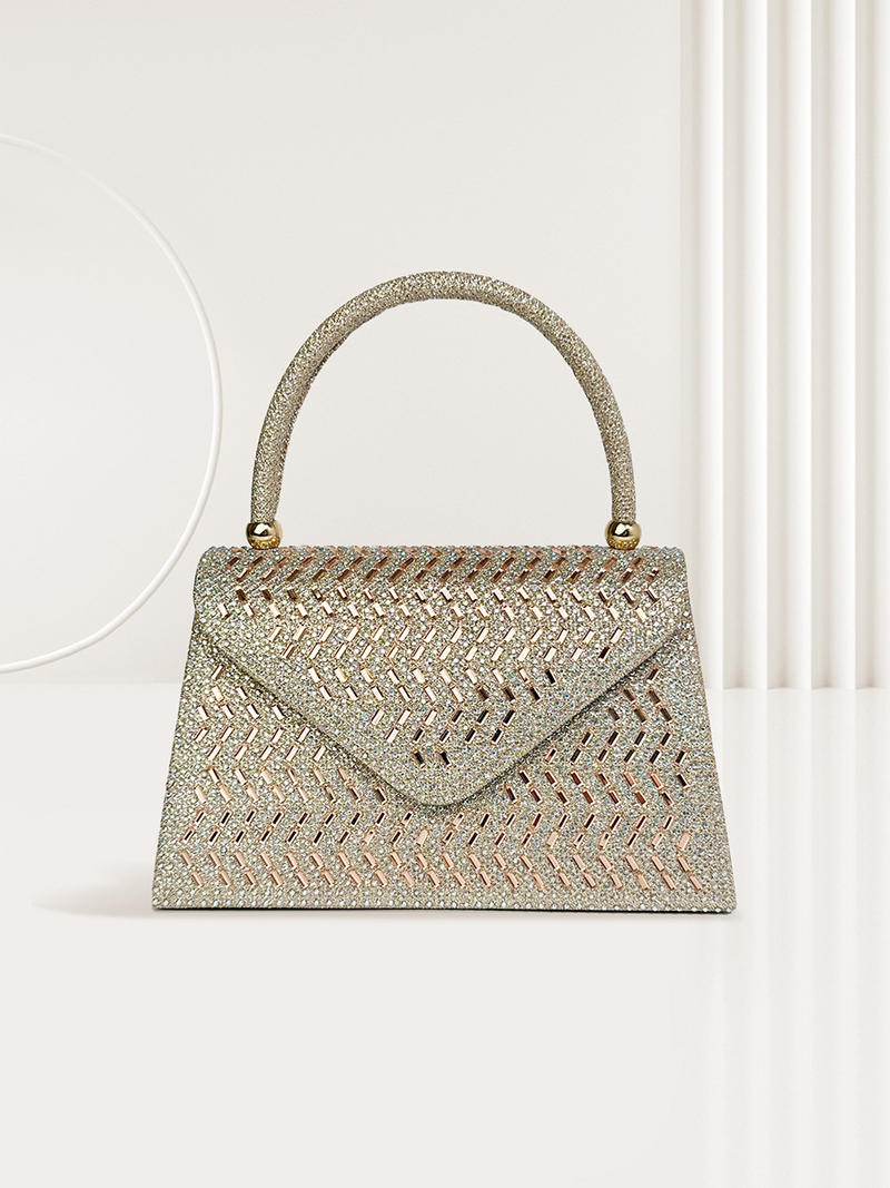 rhinestone new evening bag large capacity handbag women's wedding bridesmaid bag KTV princess dress bag_autovado.com