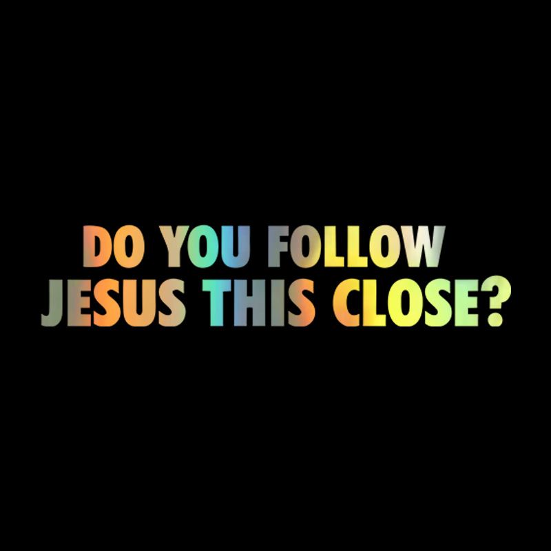 FOLLOW JESUS Follow Jesus English car sticker scratch cover sticker waterproof car body decoration_autovado.com