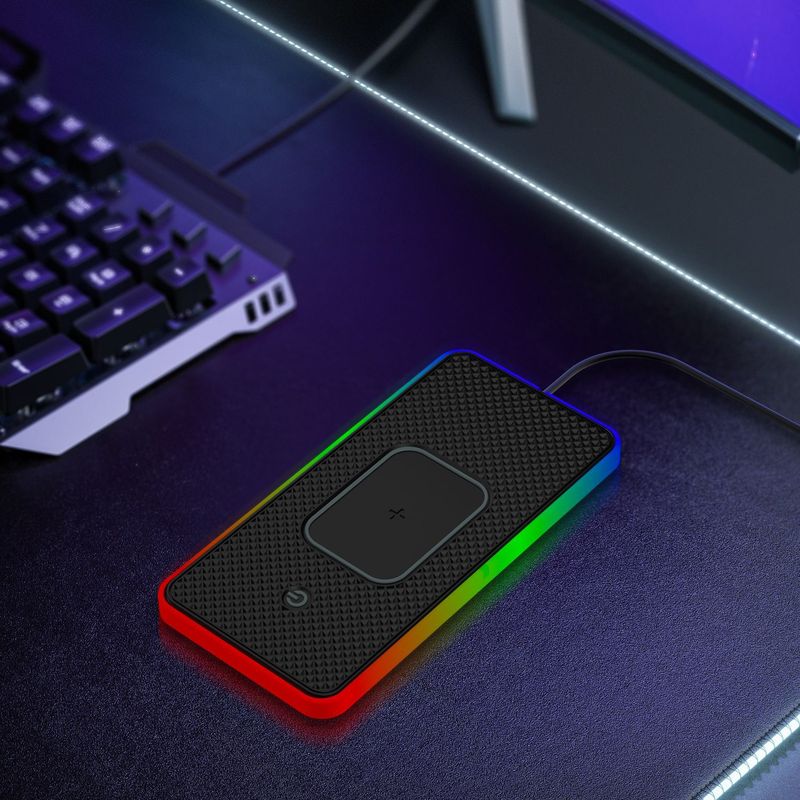 D15Key Switchable RGB Ambient Light Car Phone Wireless Charger Compatible With Mercedes-Benz BMW Universal_autovado.com