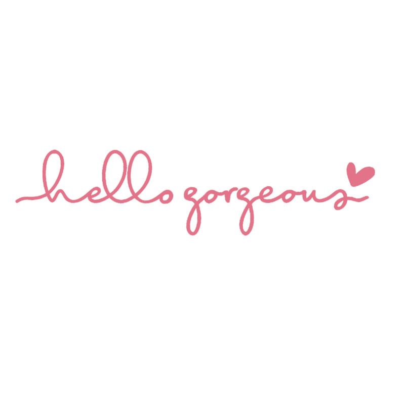 Hello Beautiful car rearview mirror sticker rearview mirror female decoration decal_autovado.com