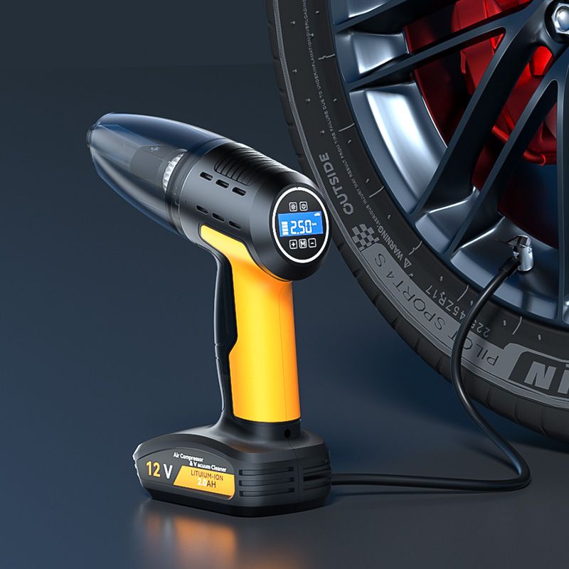 Multifunctional high-power car four-in-one air pump household wireless vacuum cleaner handheld portable pump_autovado.com