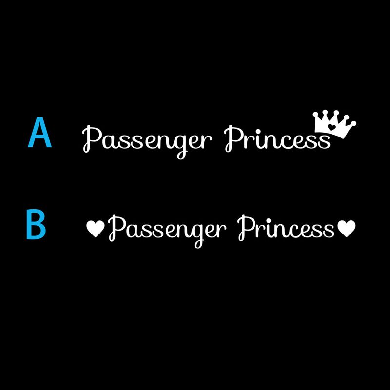 Passenger Princess car rearview mirror makeup mirror passenger princess creative stickers_autovado.com