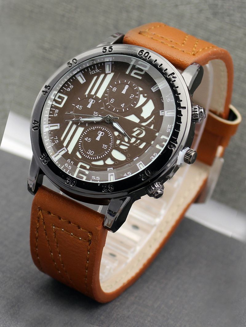 Men's luminous men's watch double-layer belt men's watch_autovado.com