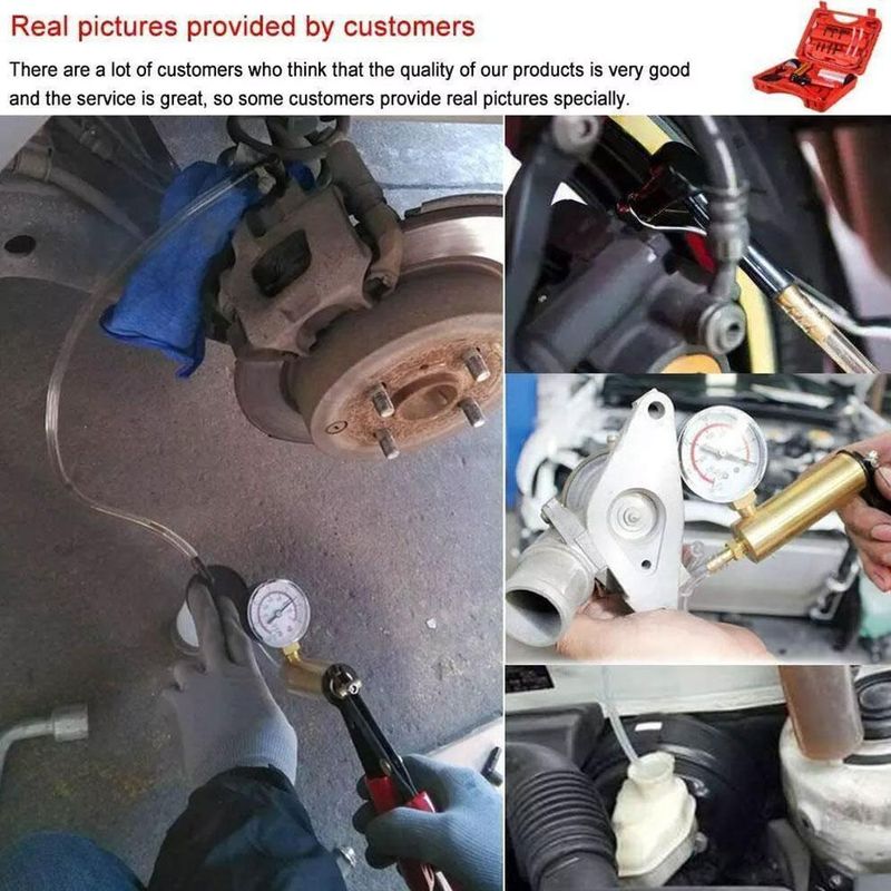 Car Air Conditioning Extraction Manual Powerful Suction Tool Brake Replacement Oil Vacuum Pump_autovado.com
