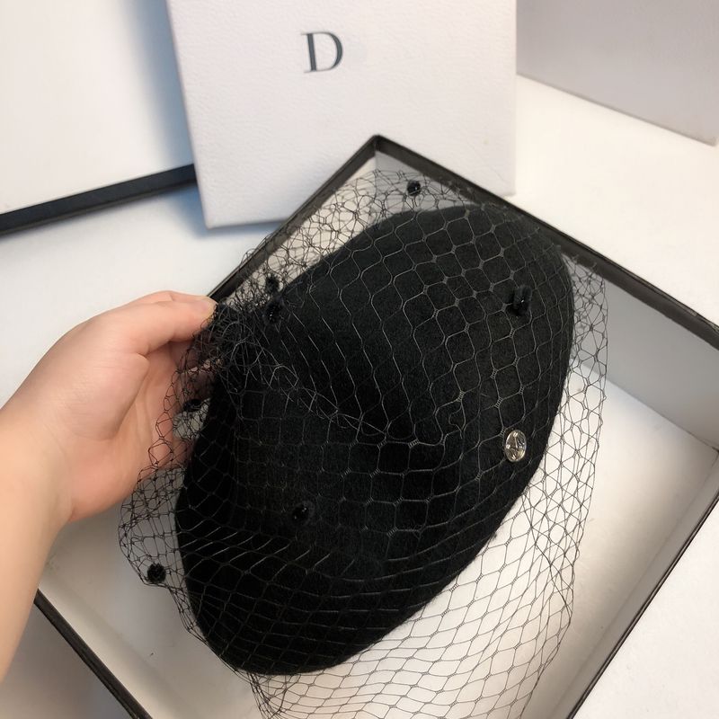 Hot Sale Facinating Meh Veil Wool Beret Autumn Winter Warm Beanie Hat Vintage Felt Caual Painter Hat Female French Beret_autovado.com