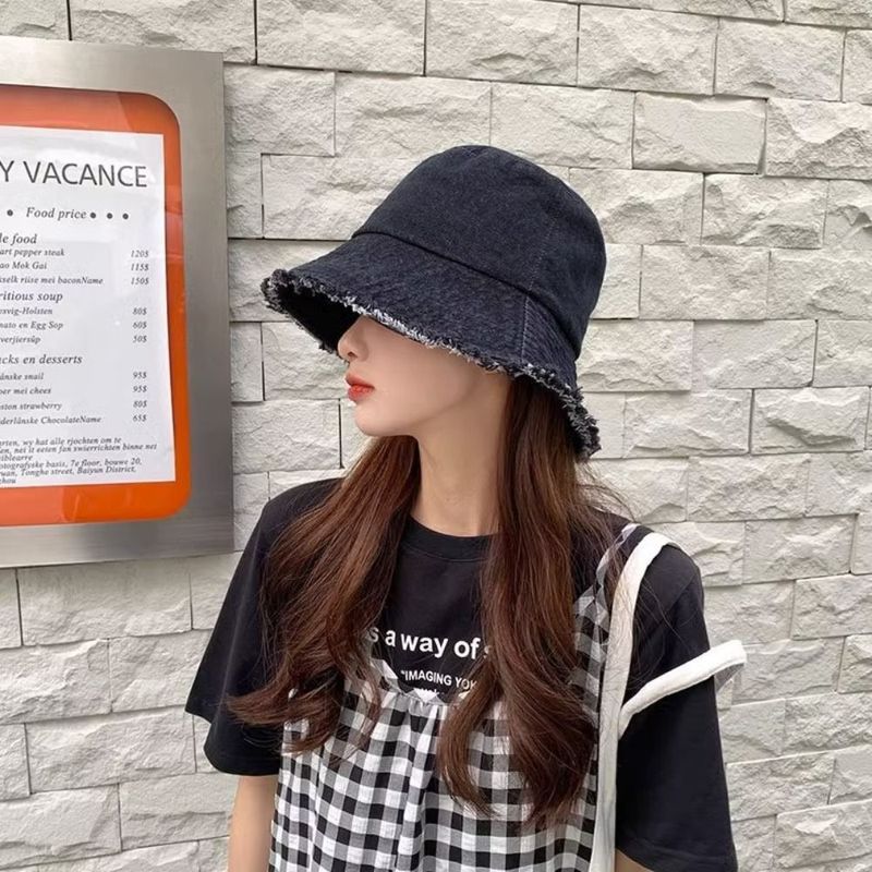 Hot Sale Cotton Bob Panama Summer Y2K Style Jeans Foldable Fishing Sun Travel Outdoor Bucket Hat Men Women_autovado.com